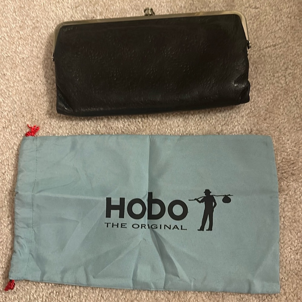 Hobo Lauren Wallet Black Leather
